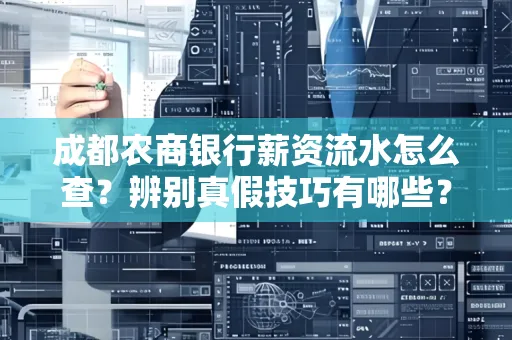 成都农商银行薪资流水怎么查?辨别真假技巧有哪些?